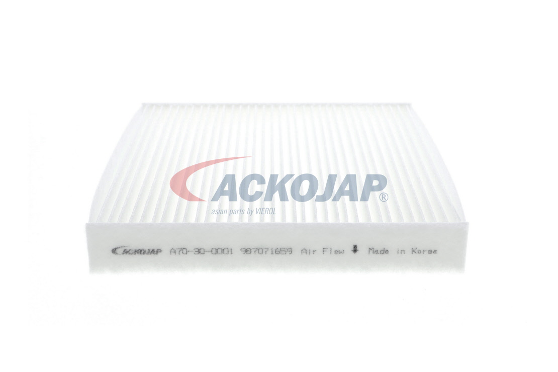ACKOJA 87139 0K020 Filtr, wentylacja przestrzeni pasażerskiej A70-30-0001