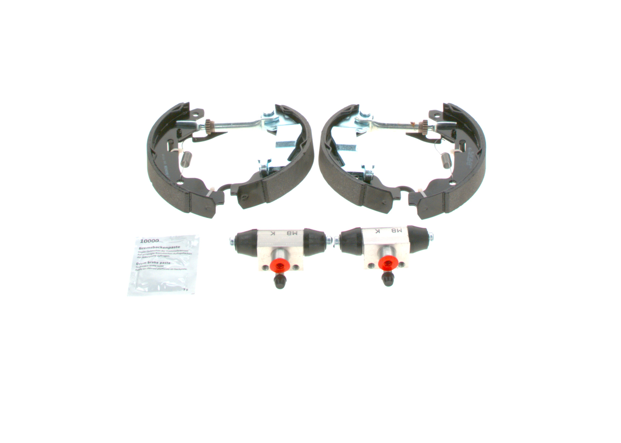 BOSCH 0 204 114 648 Zapatas de freno VAUXHALL Agila Mk1 (A) (H00) 1.2 16V Twinport 80 cv Gasolina 2004