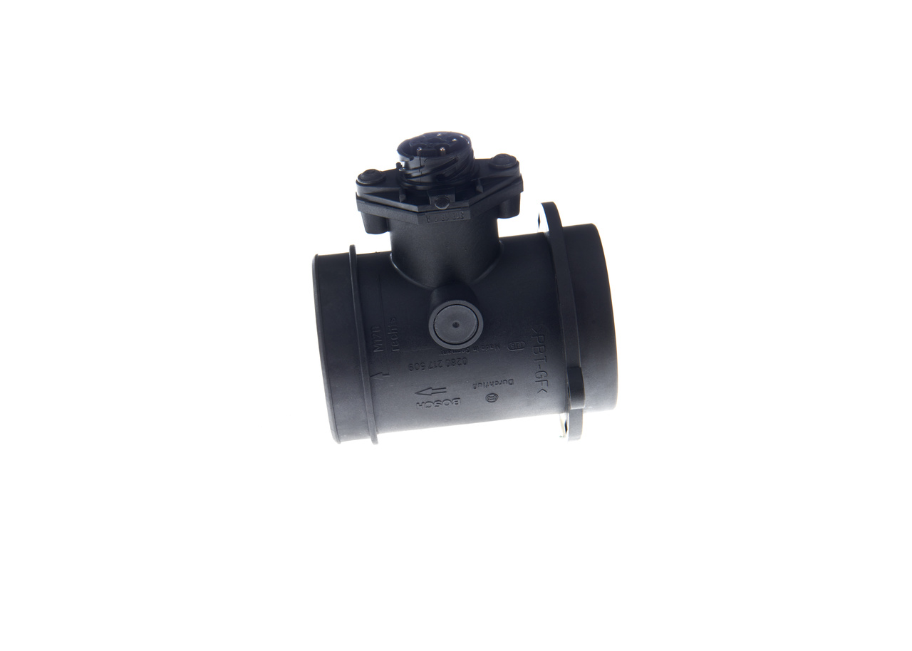 BOSCH 0 280 217 509 Mass air flow sensor (MAF) MERCEDES-BENZ E-Class Platform / Chassis (VF210) E 290 TD (210.617) 129 hp Diesel 1998