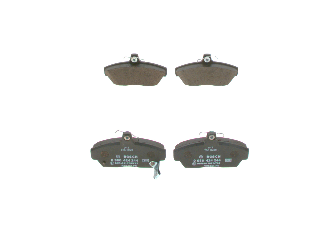 BOSCH 0 986 424 244 Bremžu kluči ROVER 200 Hatchback (XW) 1.4 GSi/Si 103 ZS Benzīns 1994
