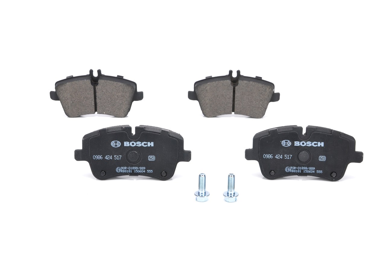 Komplet zavornih oblog, ploscne (kolutne) zavore BOSCH MERCEDES-BENZ Razred C 0 986 424 517