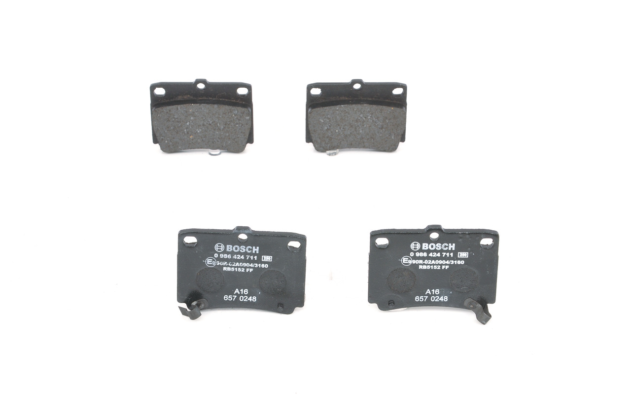 Stabdžių trinkelės BOSCH MITSUBISHI ECLIPSE 0 986 424 711