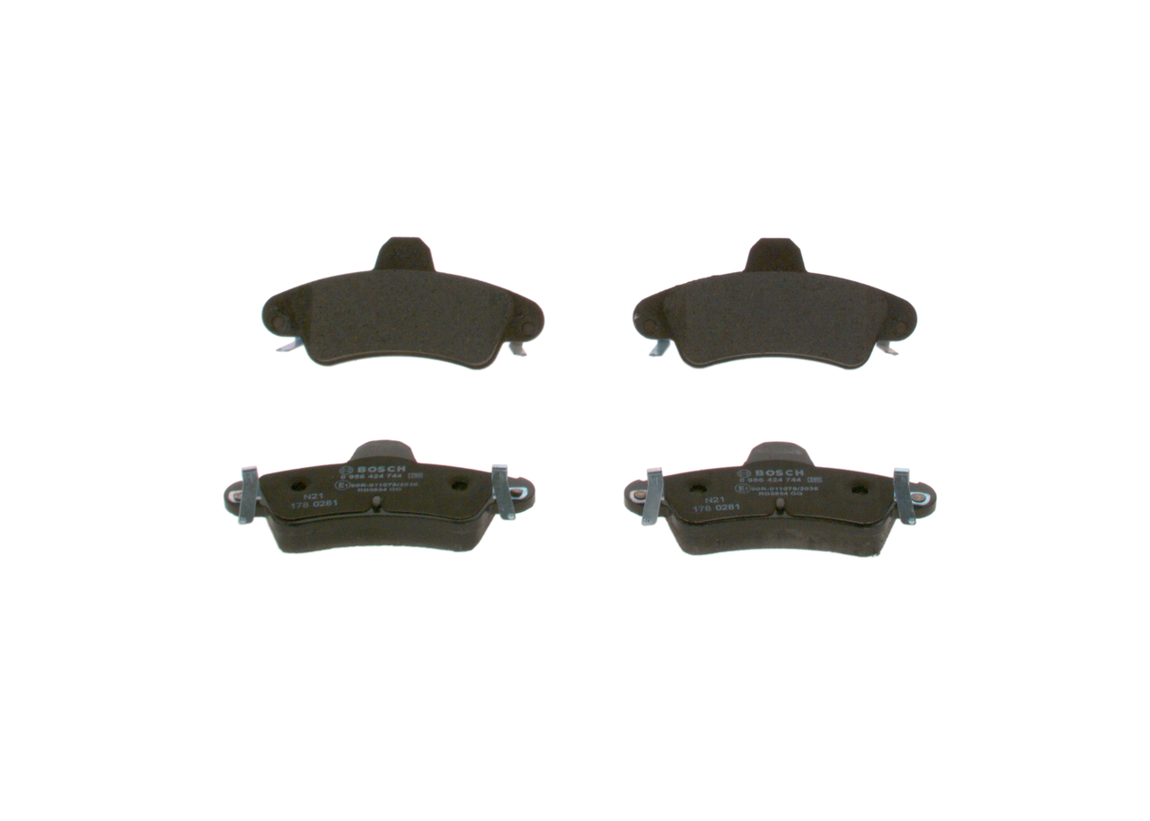 Bremseklodssæt BOSCH FORD MONDEO 0 986 424 744