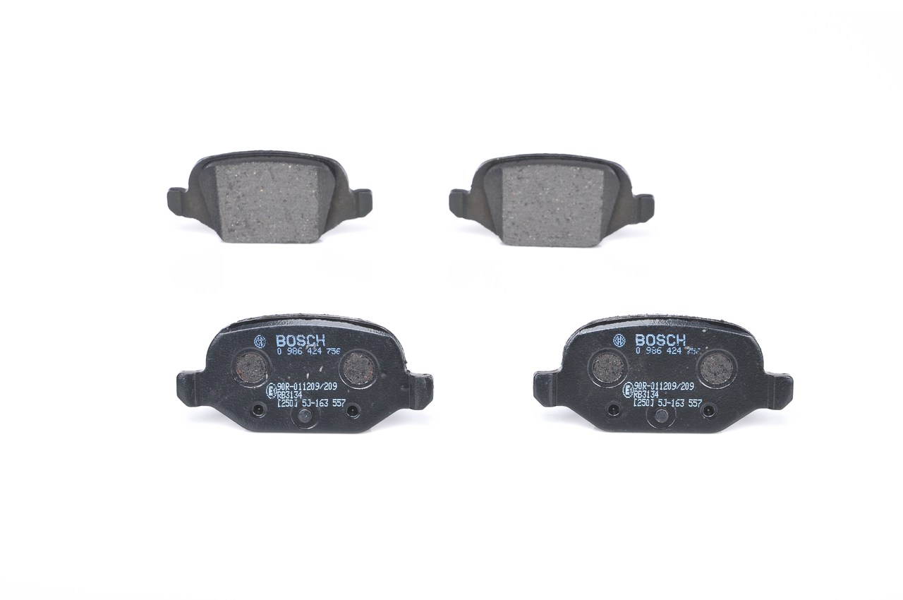 BOSCH 0 986 424 756 Stabdžių kaladėlės CITROËN E-MEHARI 2016