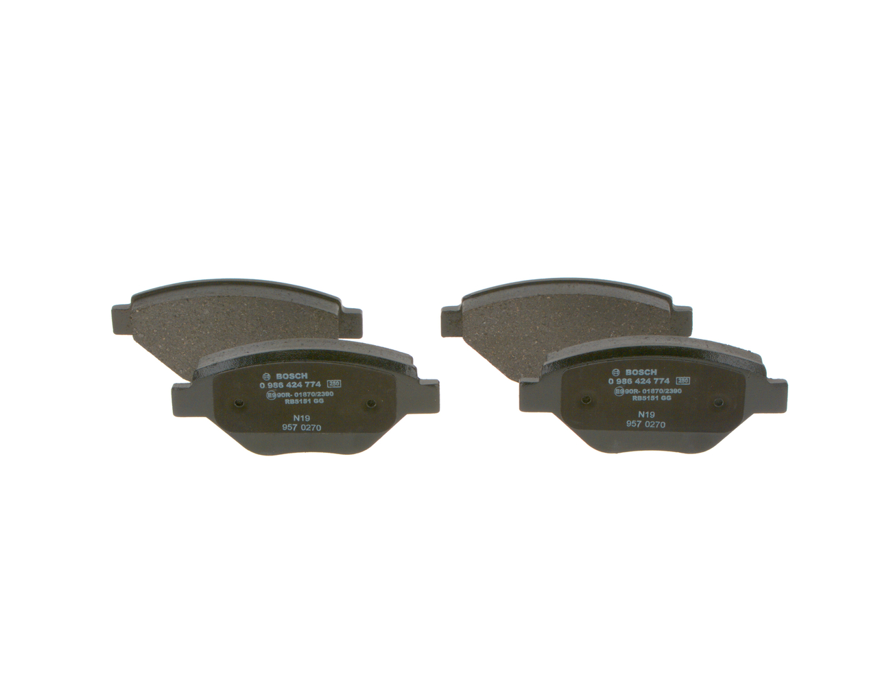 BOSCH 0 986 424 774 Remblokken RENAULT Megane II Sedan (LM) 1.4 82 Pk Benzine 2019