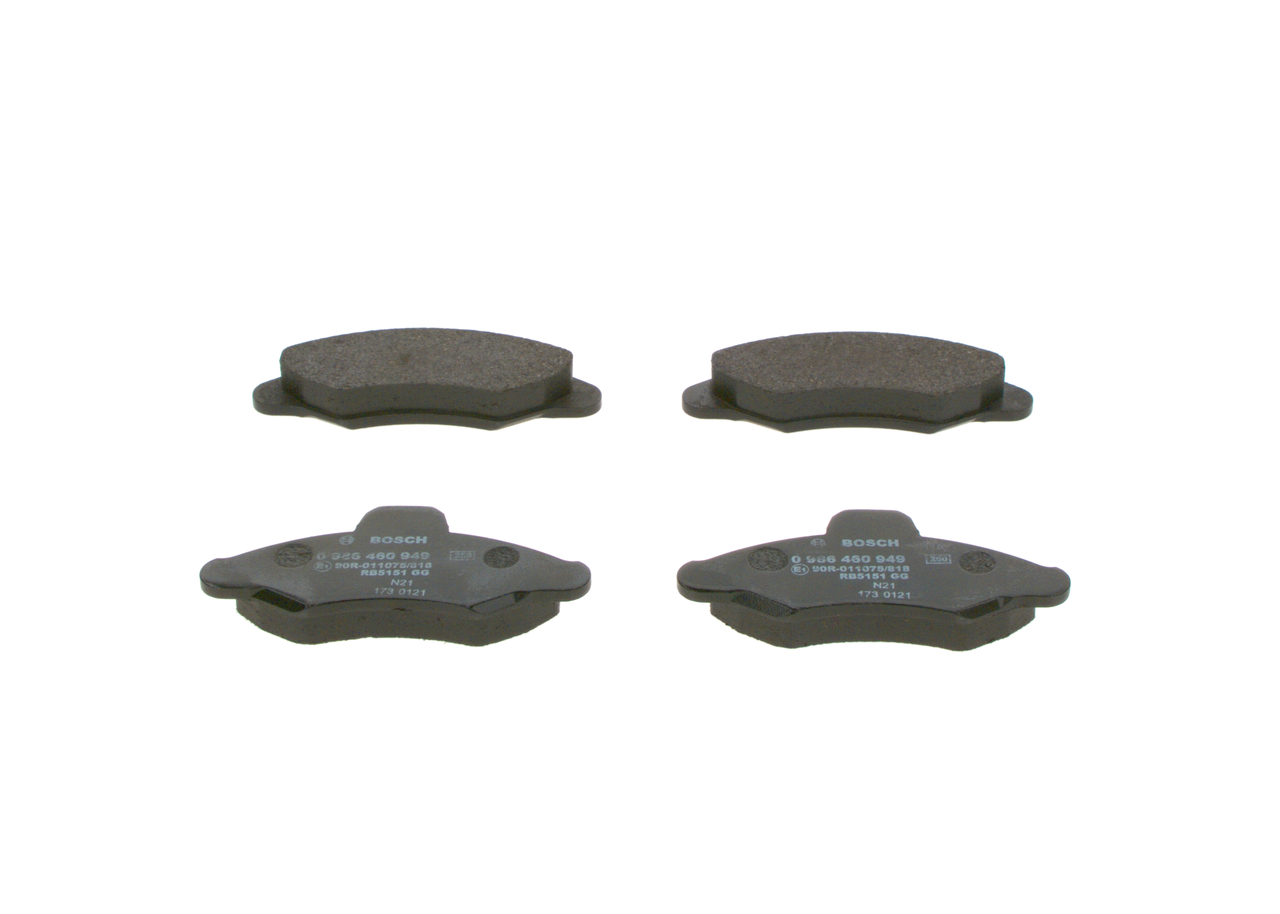 BOSCH 1 015 598 Remblokken 0 986 460 949