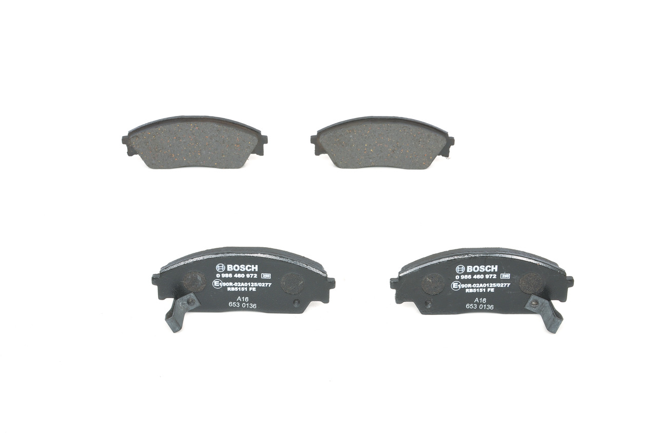 Jarrupalat BOSCH HONDA CIVIC 0 986 460 972