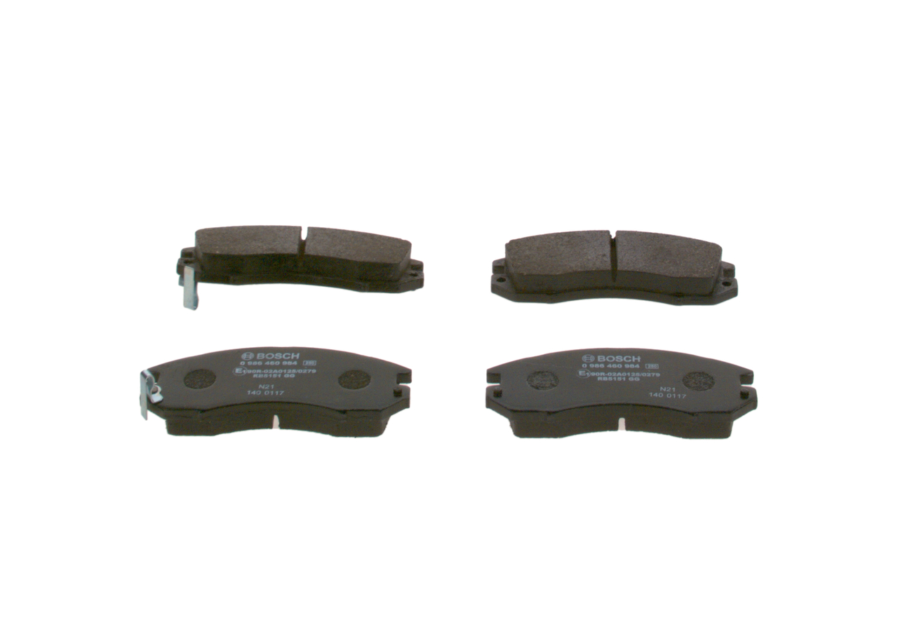 Komplet zavornih oblog, ploscne (kolutne) zavore BOSCH SUBARU IMPREZA 0 986 460 984