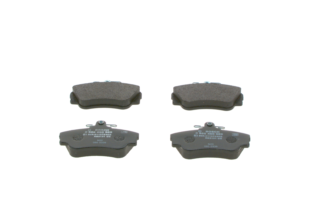 Bremžu uzliku kompl., disku bremzes BOSCH VOLVO XC60 0 986 460 989