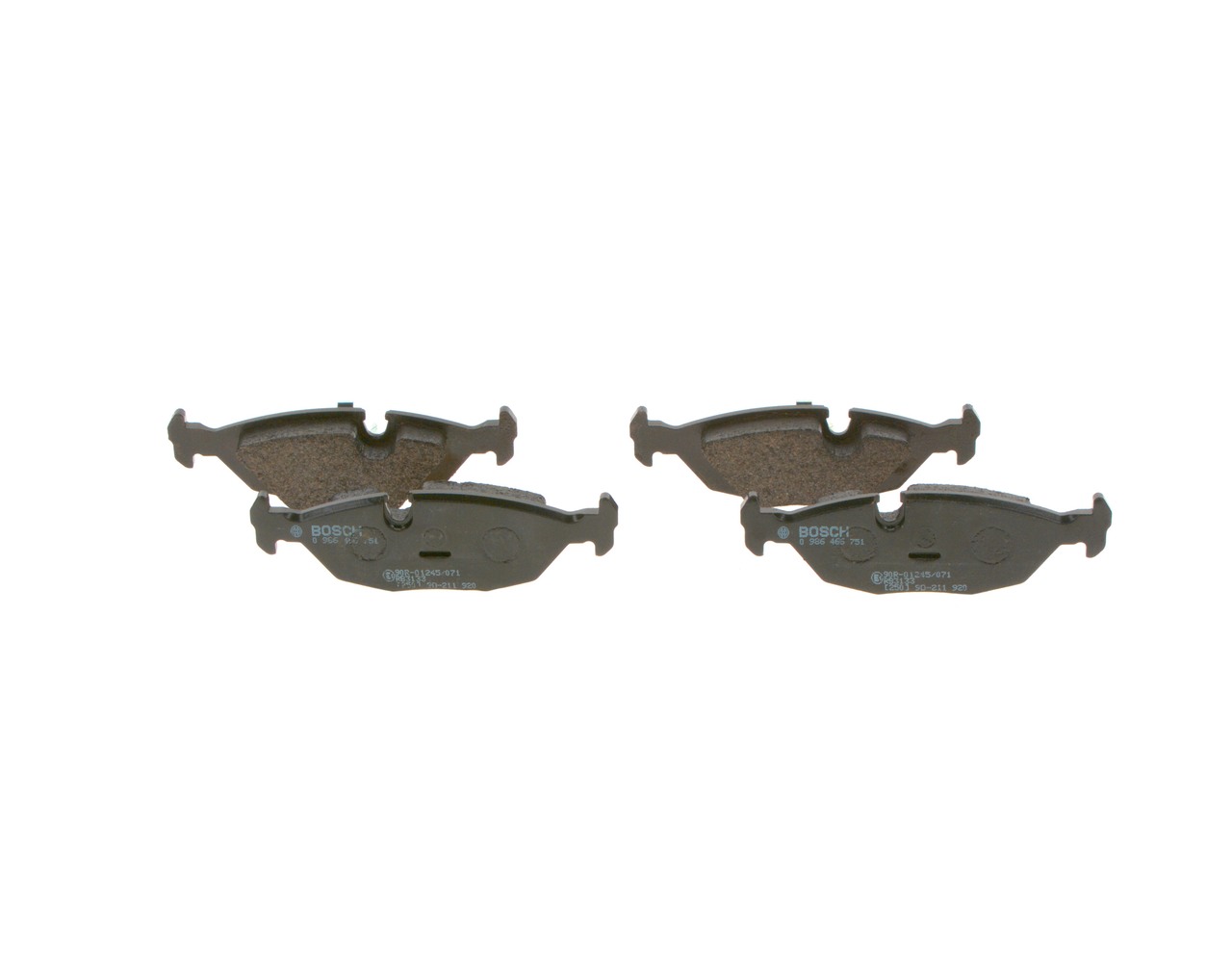 BOSCH 0 986 466 751 Stabdžių kaladėlės BMW E30