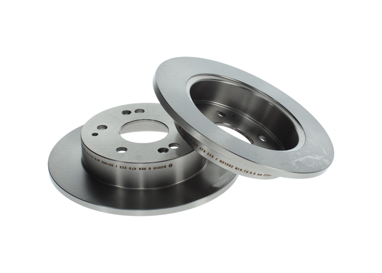 BOSCH 0 986 479 225 Discos de travão Honda Civic 7 2.0 Type-R (EP3) 200 cv Gasolina 2001