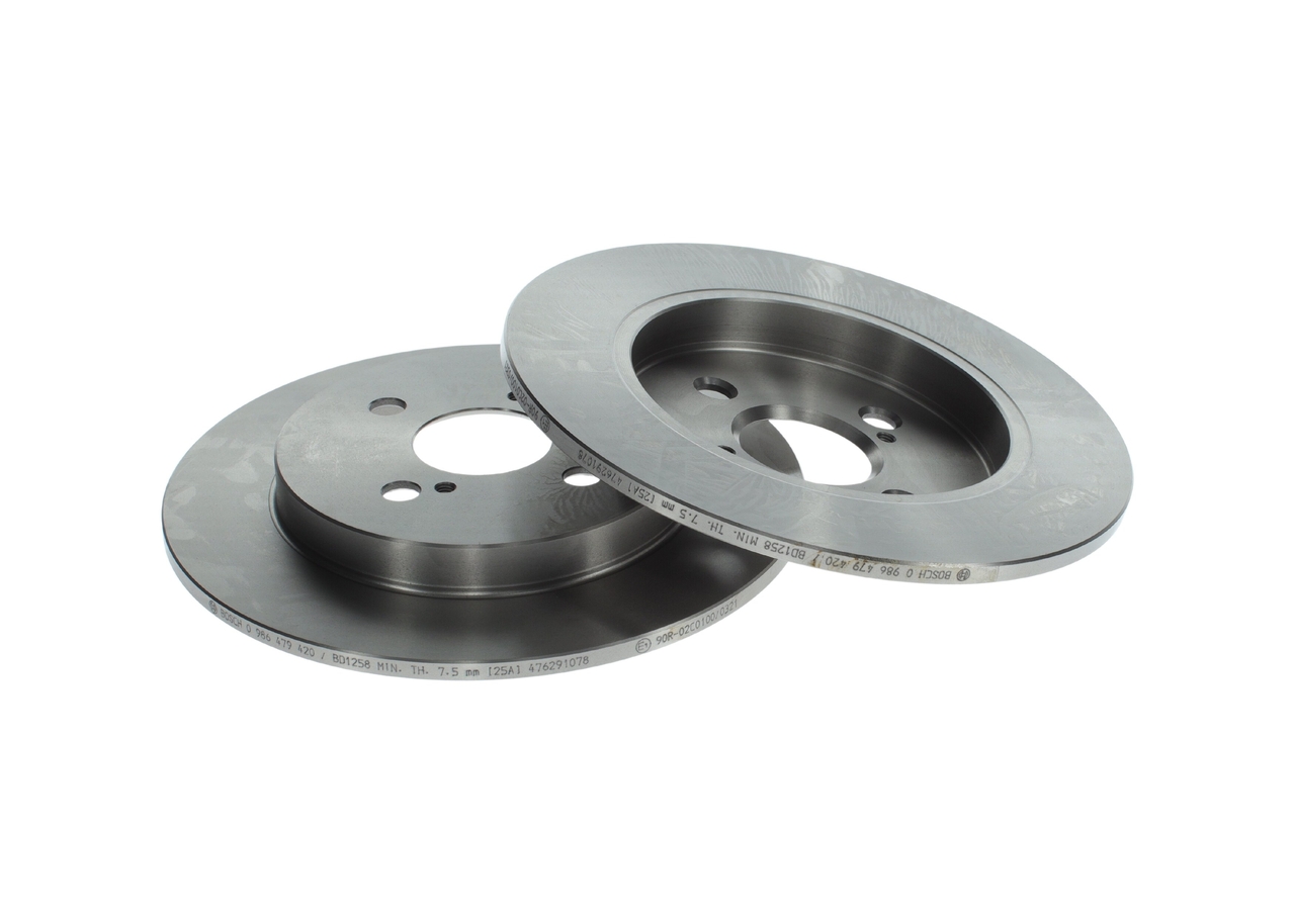BOSCH 0 986 479 240 Bremžu diski ROVER 200 Hatchback (XW) 2.0 GTi 140 ZS Benzīns 1994