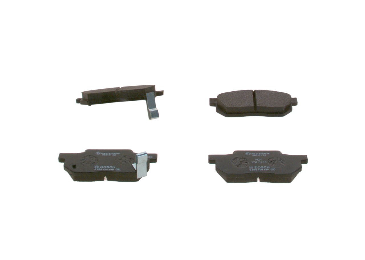 Stabdžių kaladėlės BOSCH HONDA JAZZ 0 986 490 440