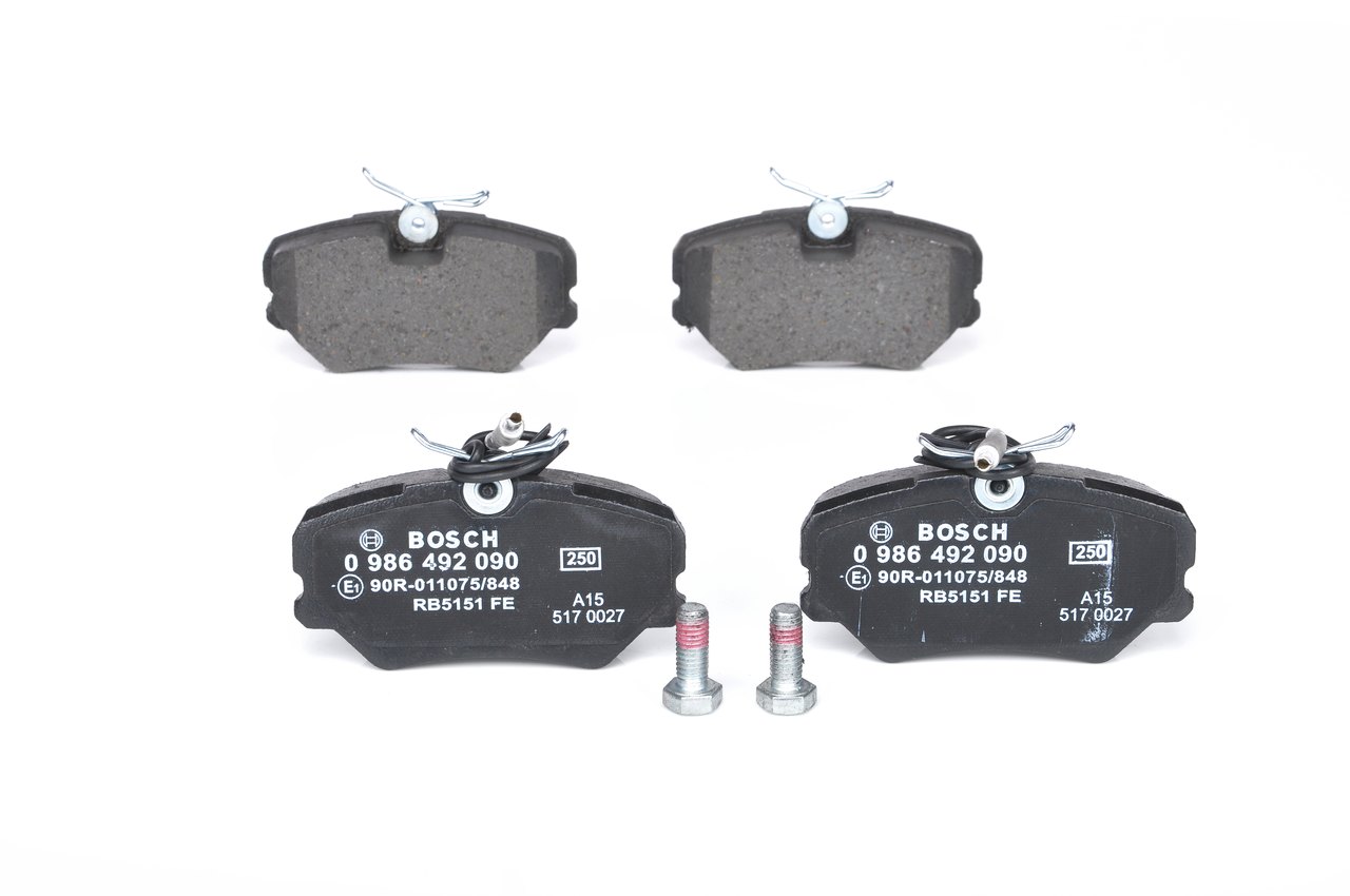 BOSCH 0 986 492 090 Pastillas de freno PEUGEOT 405 II Furgoneta / Familiar (4E) 1992 originales precio