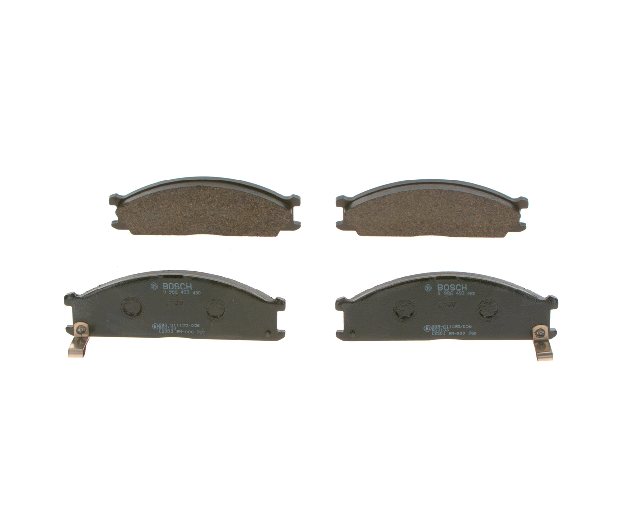 BOSCH 0 986 493 480 remblokken D1060-VL33A