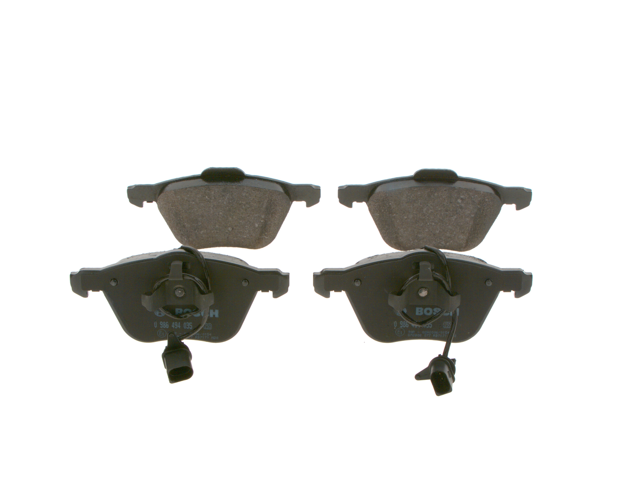 BOSCH 1237133 Stabdžių kaladėlės 0 986 494 035