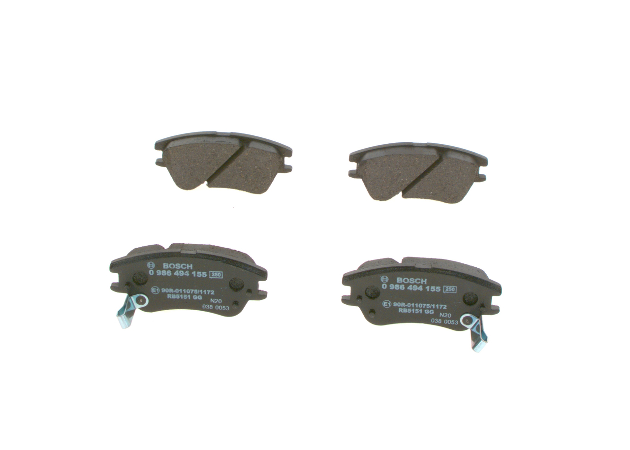 BOSCH 0 986 494 155 Brzdové platničky HYUNDAI ATOS 2017