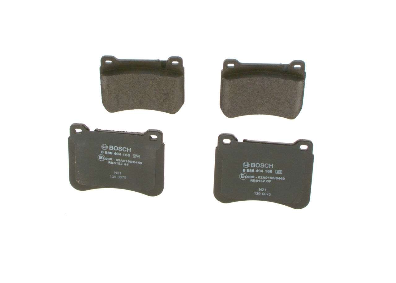 Etujarrupalat ja takajarrupalat BOSCH MERCEDES-BENZ C-sarja 0 986 494 166