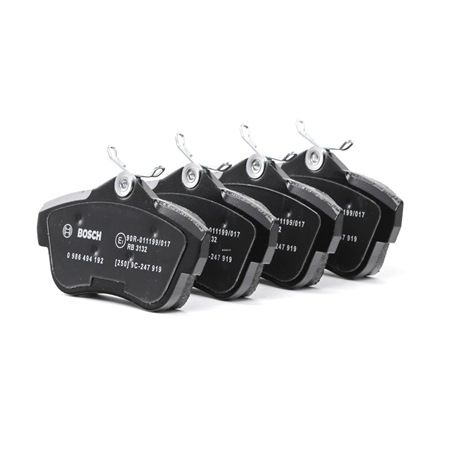 BOSCH 0 986 494 192 replacement Citroen Jumpy Van brake pads rear and front price