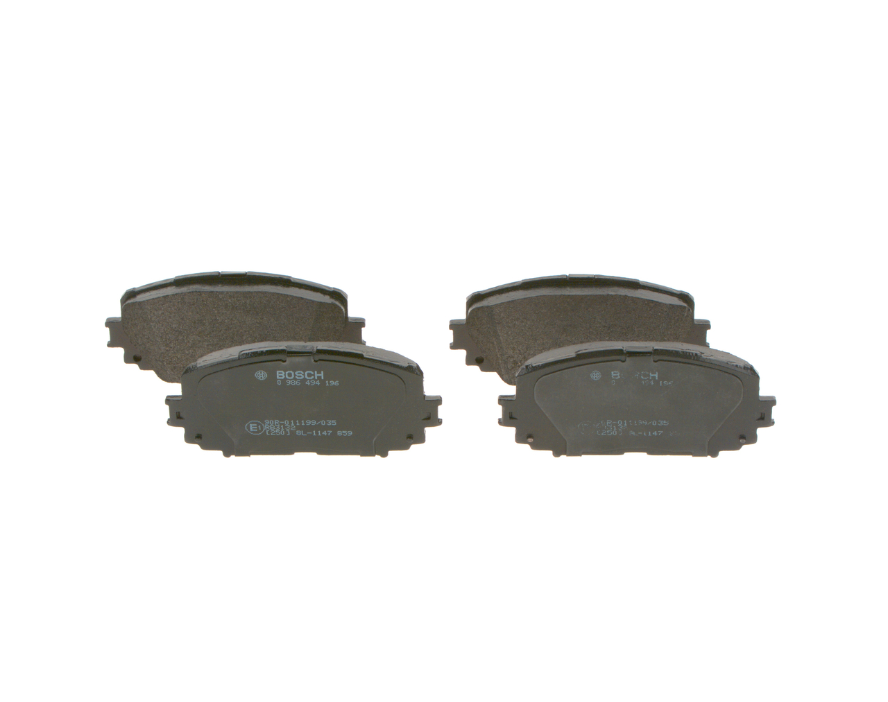 BOSCH 0 986 494 196 Toyota Yaris NCP 15 Jarrupalat