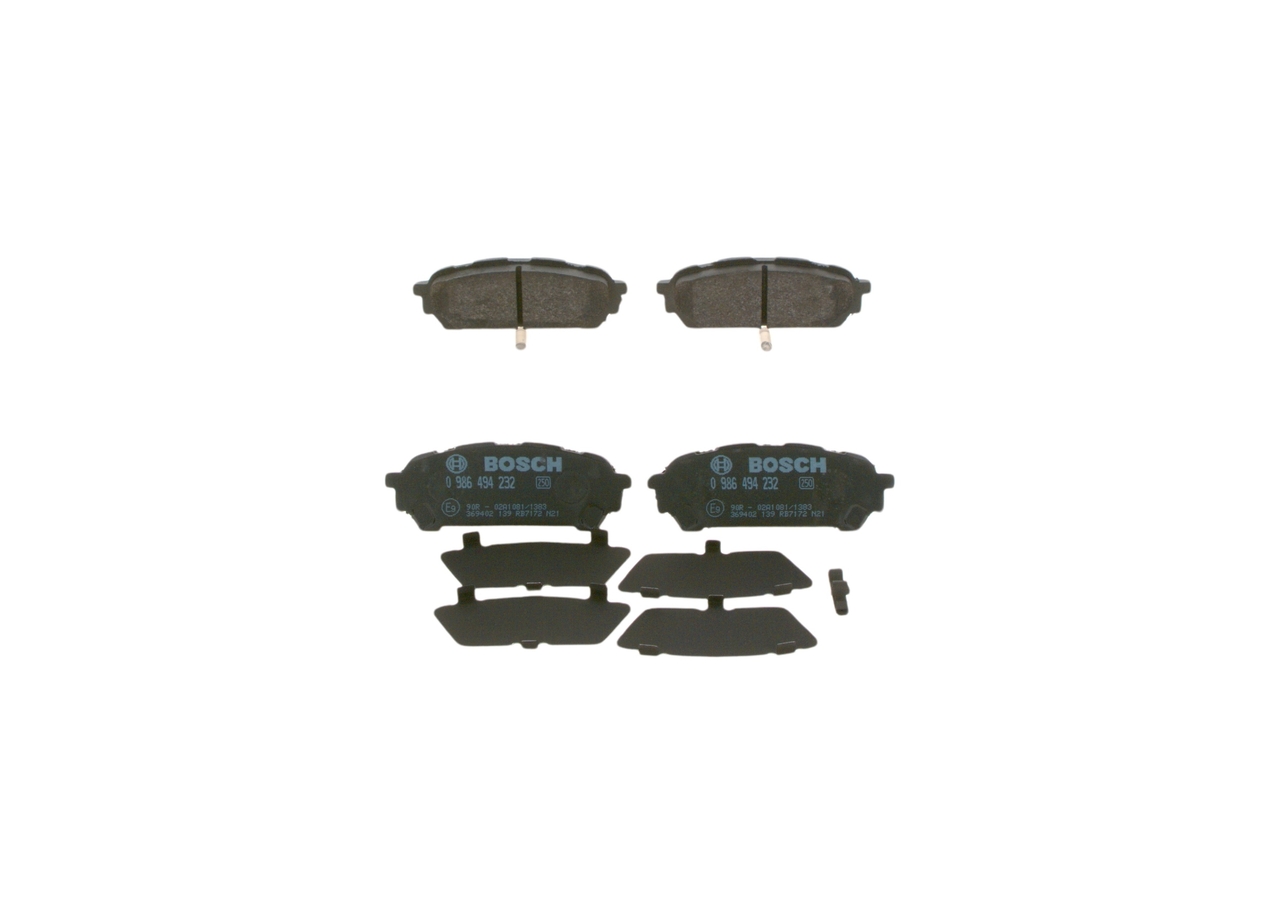 Zavorne obloge BOSCH SUBARU IMPREZA 0 986 494 232