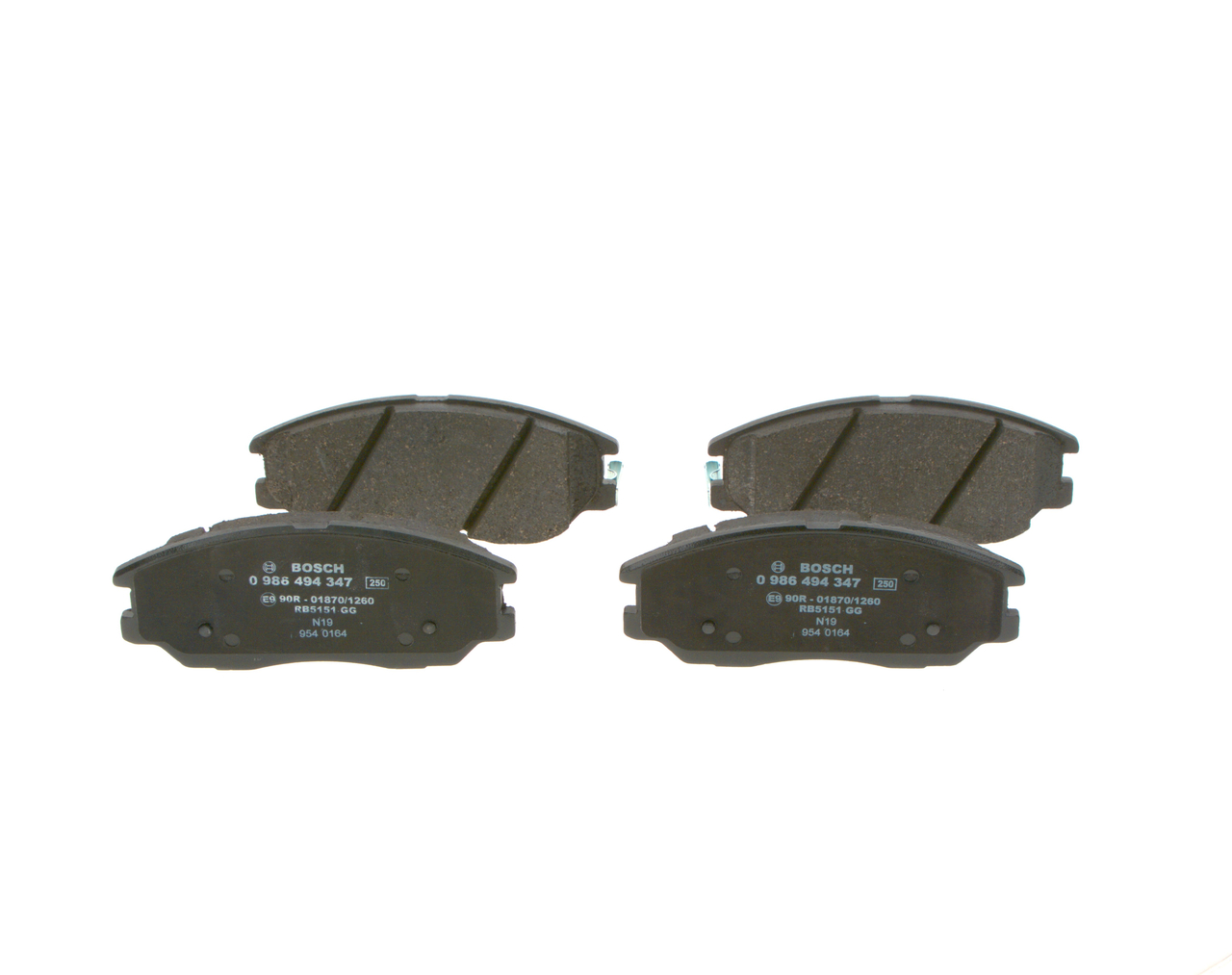 Τακάκια δισκόφρενων BOSCH HYUNDAI ACCENT 0 986 494 347