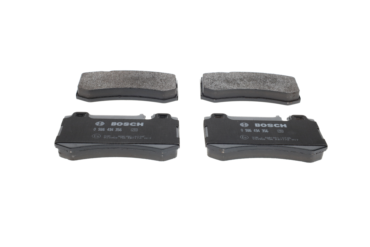 BOSCH 0 986 494 356 Bremseklodser Mercedes W220 S 65 AMG 6.0 (220.179) 612 HK Benzin 2004