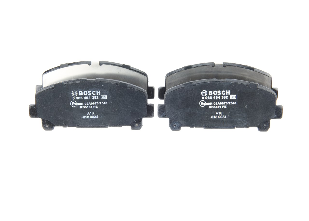 Etujarrupalat ja takajarrupalat BOSCH HONDA ACCORD 0 986 494 382