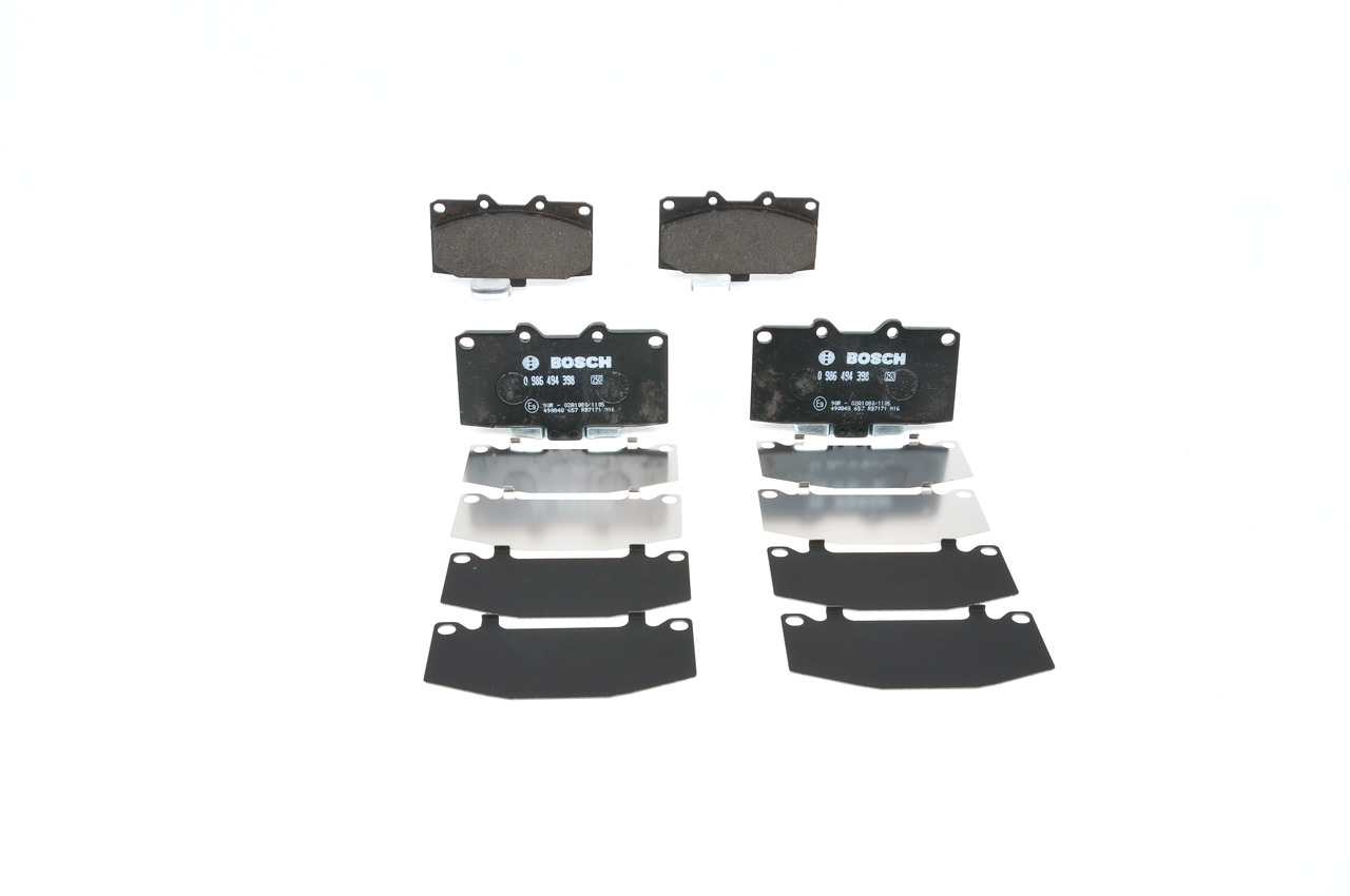 Zavorne ploščice BOSCH SUBARU IMPREZA 0 986 494 398