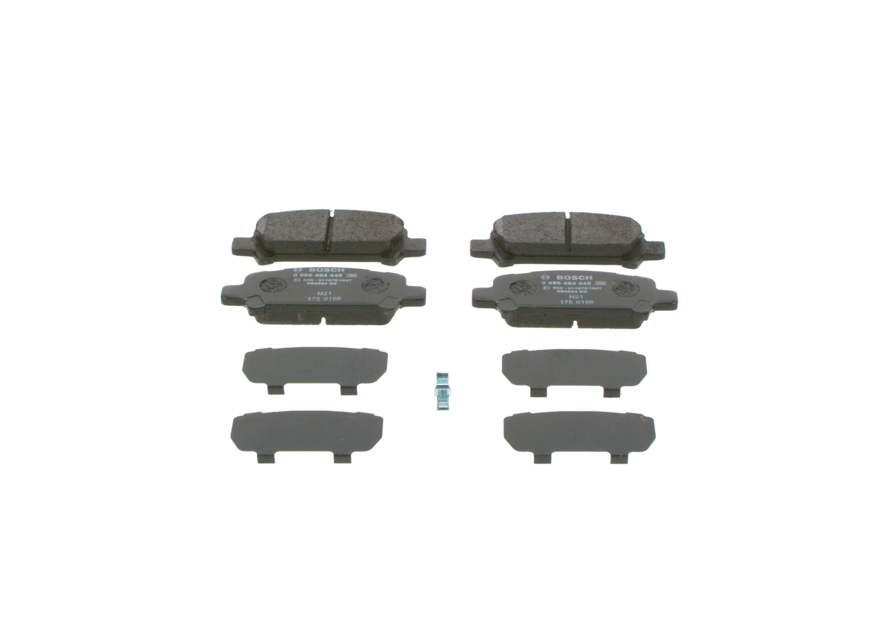 0 986 494 445 BOSCH remblokken SUBARU SVX