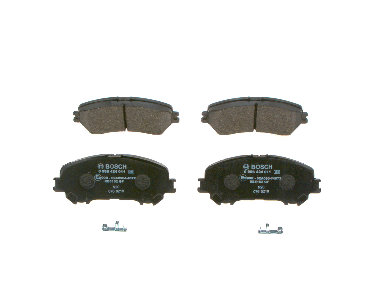 BOSCH D1 06 04E A0A Jarrupalat, levyjarru 0 986 424 011