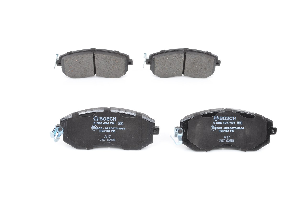 2019 SUBARU XV Brake pads price BOSCH 0 986 494 761