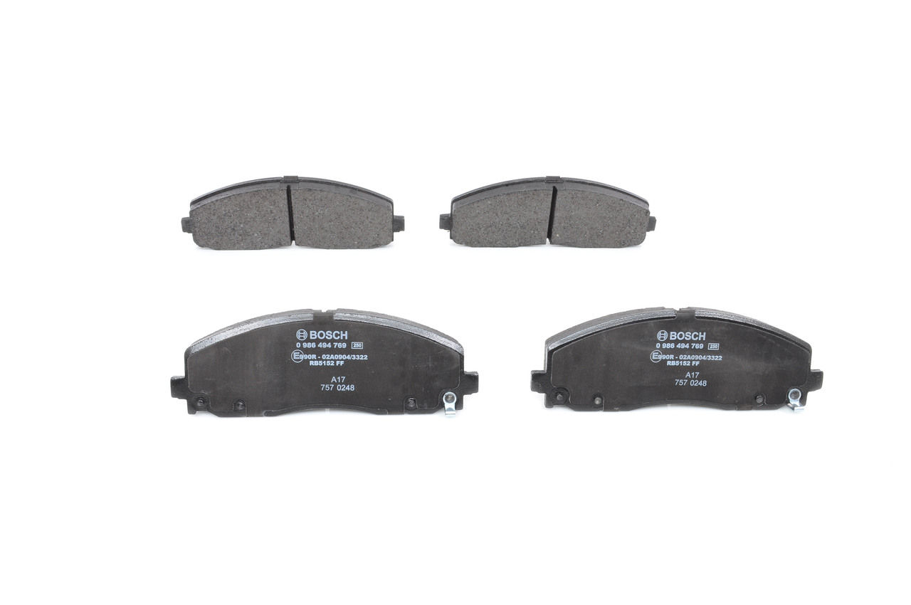 BOSCH 0 986 494 769 Remblokken FIAT Freemont (345)