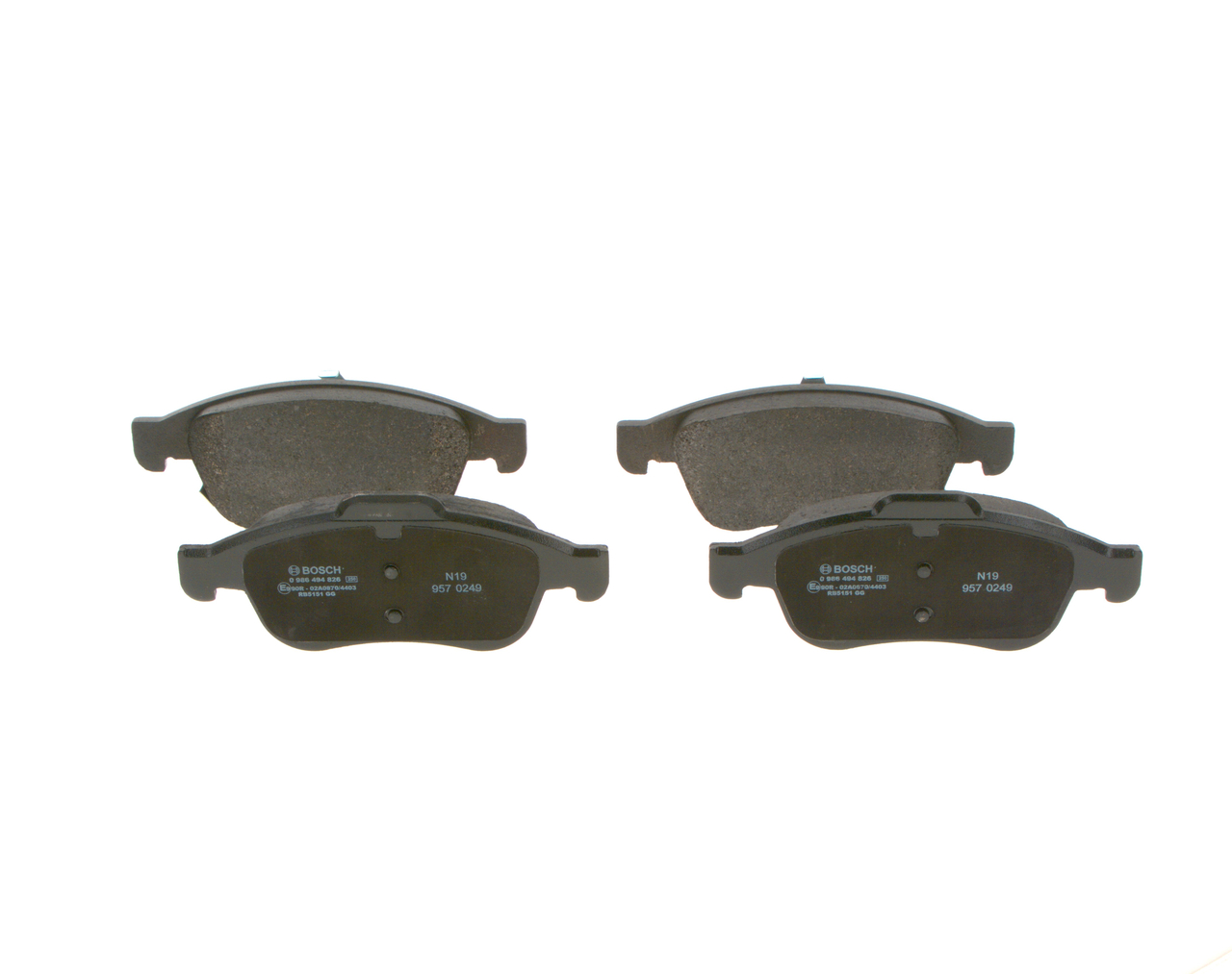 Pastiglie dei freni BOSCH FIAT 124 0 986 494 826