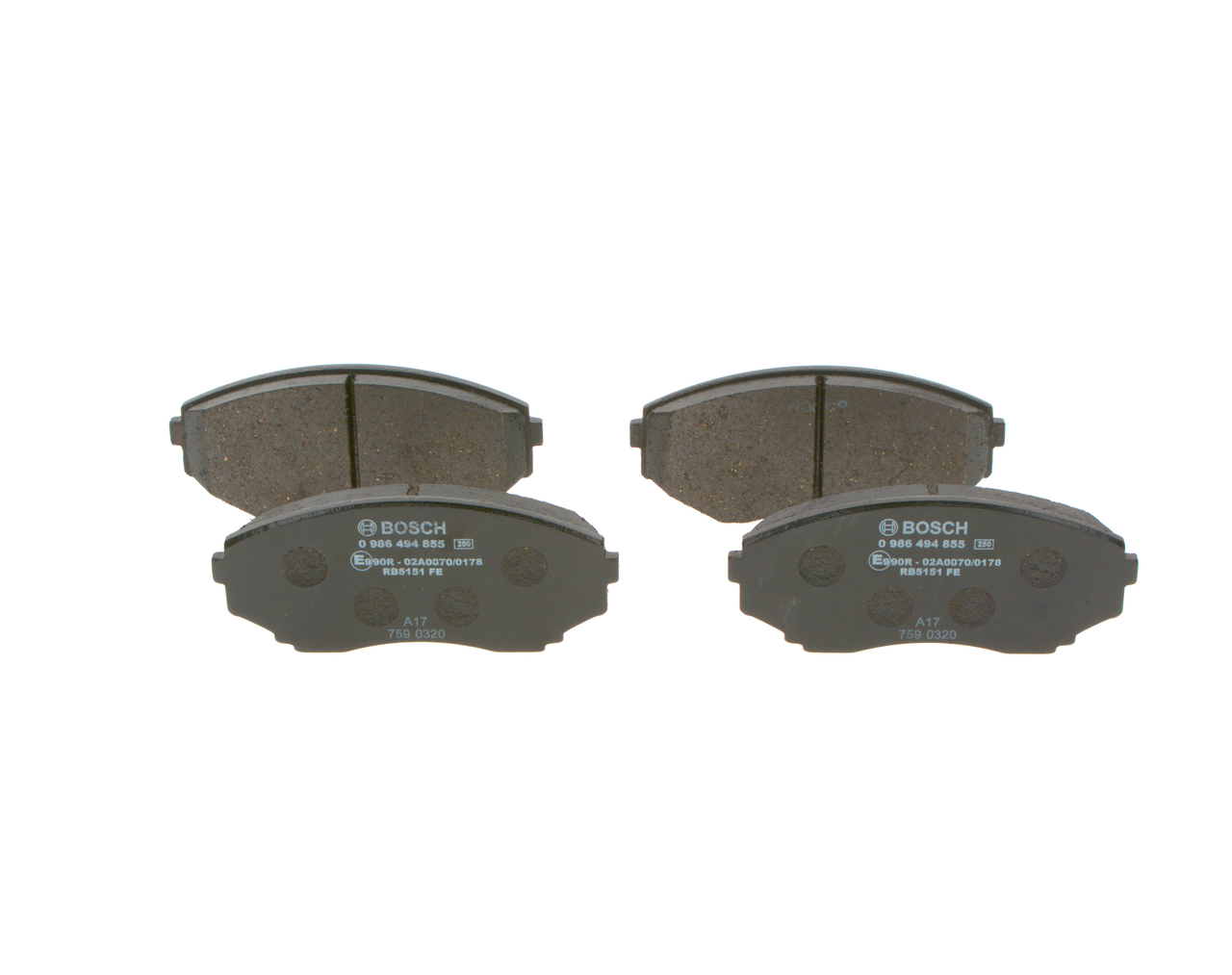 0 986 494 855 BOSCH SHY33323Z Bremsbeläge