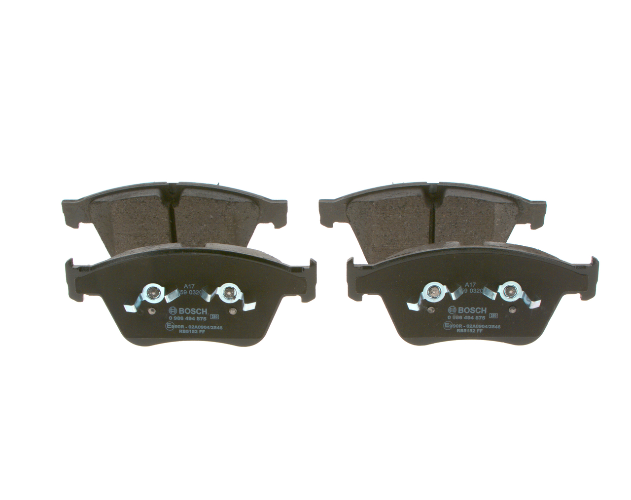 Stabdžių trinkelių rinkinys, diskinis stabdys BOSCH MERCEDES-BENZ M Klasė 0 986 494 875