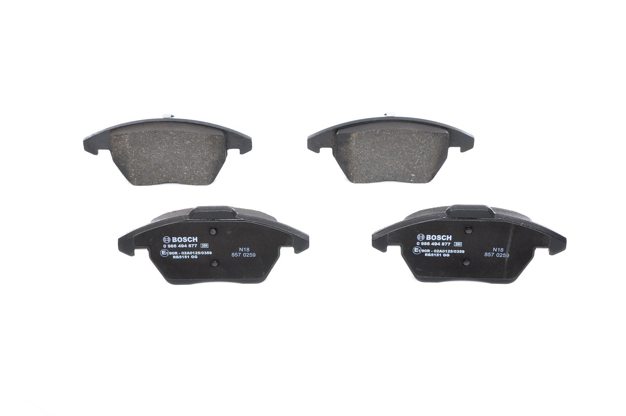 BOSCH 0 986 494 877 remblokken E 172 359
