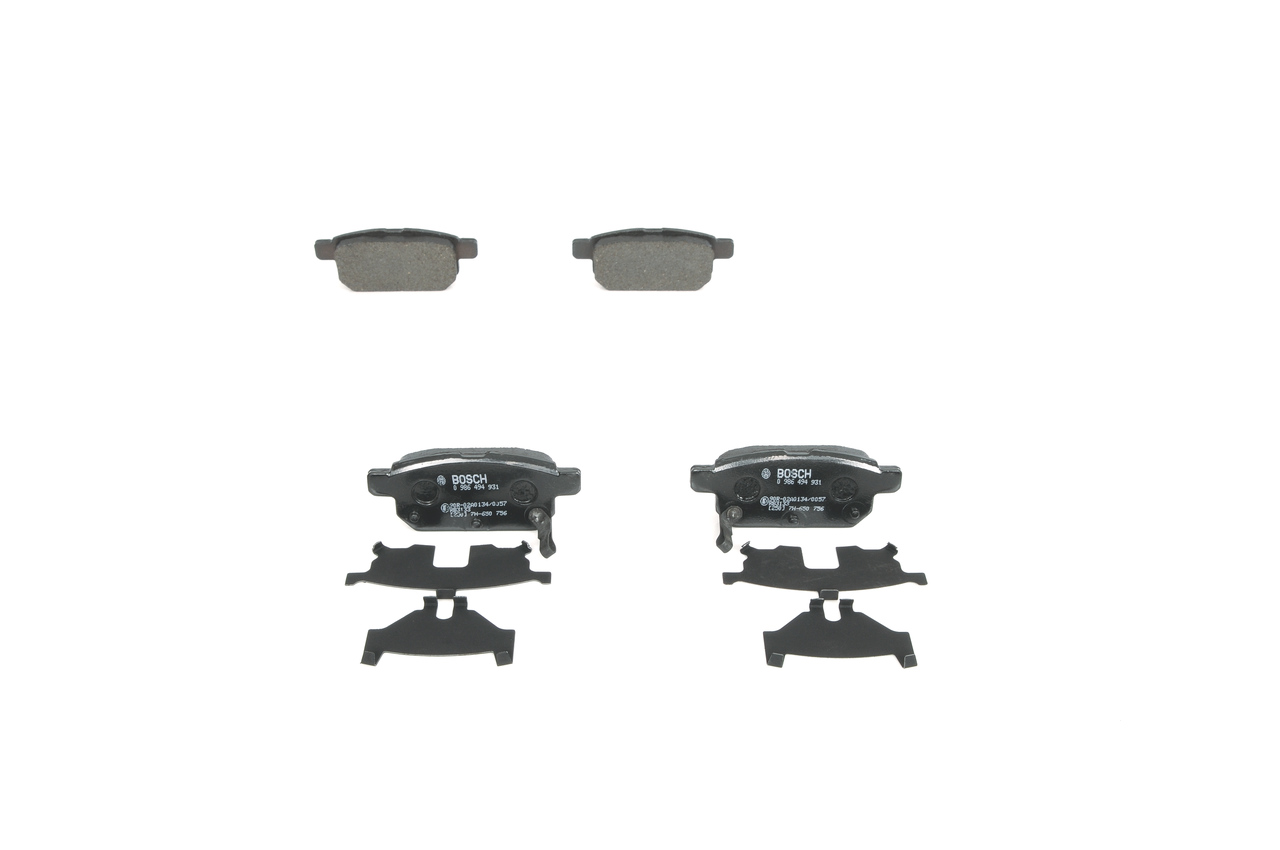 BOSCH 5580061M02000 Brzdové platničky 0 986 494 931