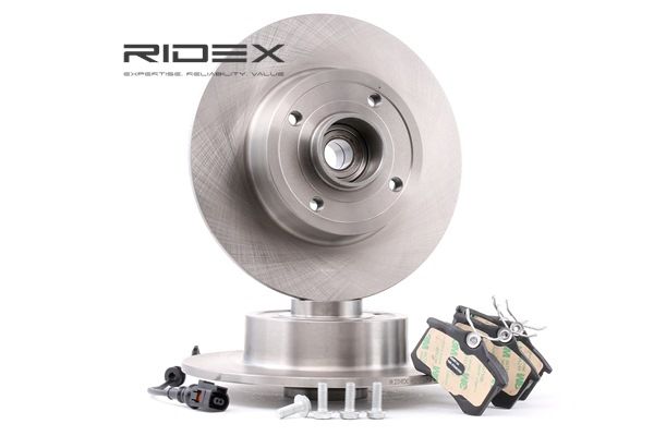 RIDEX 3405B0198 Kit disque et plaquette de frein Renault Clio 3 Grandtour 1.5 dCi (KR1C, KR1N) 103 CV Diesel 2012