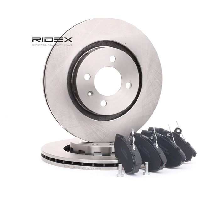 RIDEX 3405B0272 Bremsscheiben und -beläge Passat 3a5 1.8 G60 Syncro 160 PS Benzin 1990