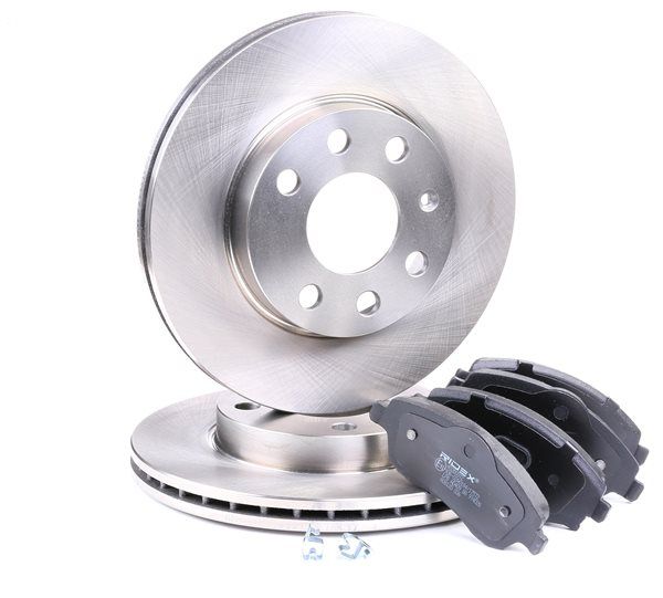 RIDEX 3405B0276 Remschijven en -blokken Opel Corsa C 1.2 (F08, F68) 75 Pk Benzine 2003