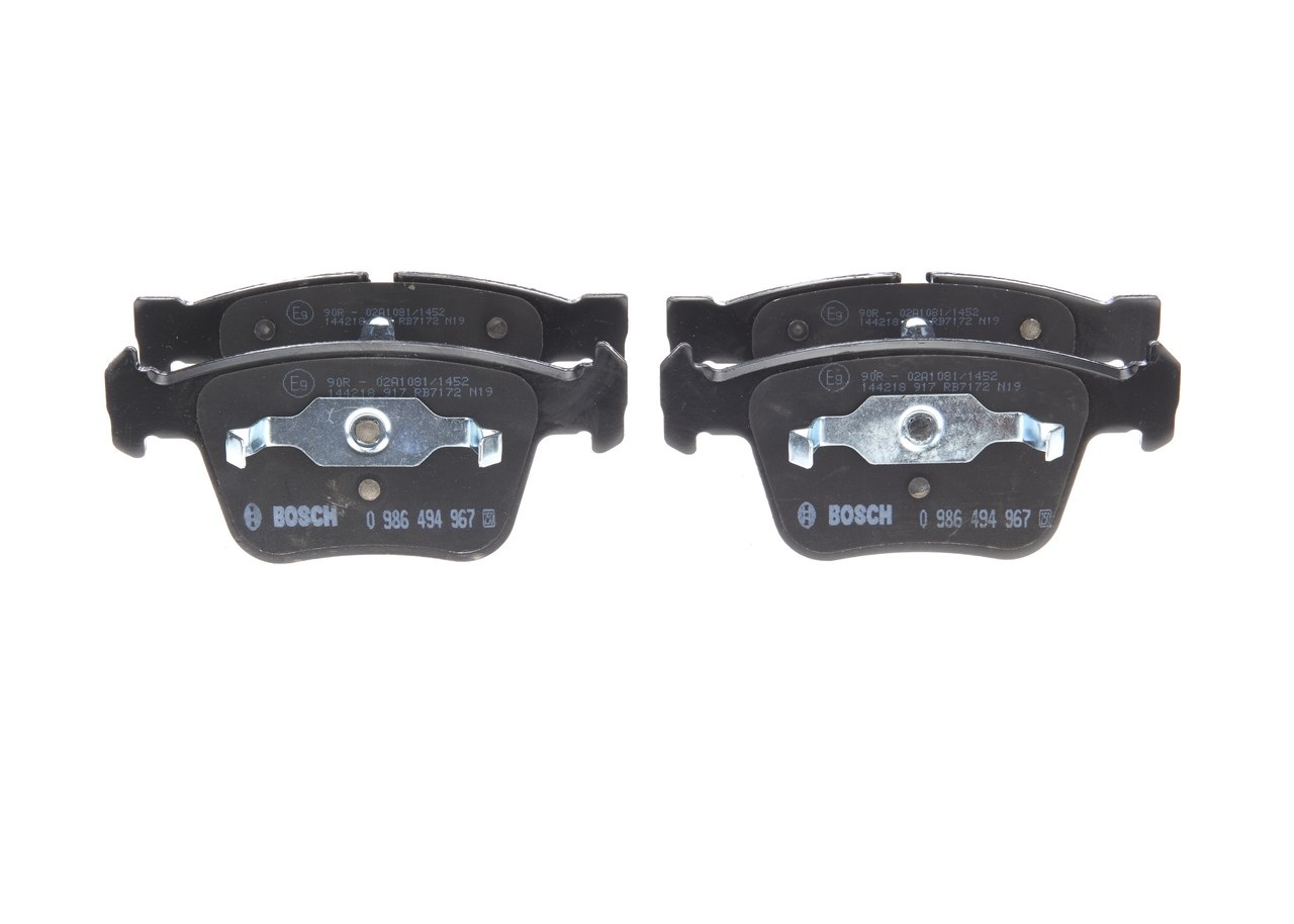 Stabdžių trinkelių rinkinys, diskinis stabdys BOSCH MERCEDES-BENZ M Klasė 0 986 494 967