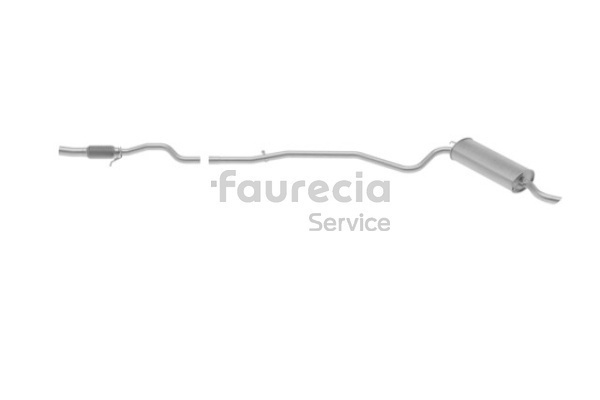 FS25587 Faurecia 73500853 Endschalldämpfer