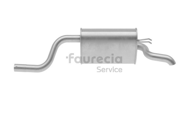 Faurecia FS25663 Endschalldämpfer Lancia Ypsilon 843 1.2 (843.AXA1A) 60 PS Benzin 2003