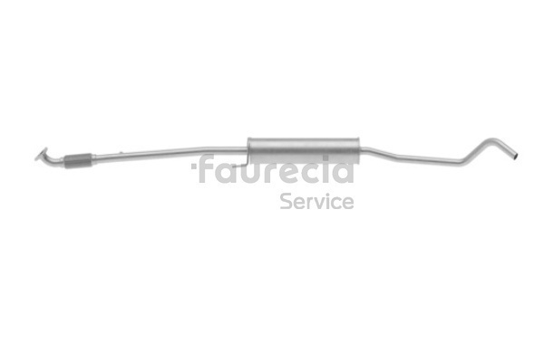 Faurecia FS40510 Tłumik srodkowy Corsa C X01 1.0 12V (F08, F68) 60 KM benzyna 2005