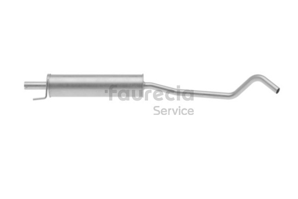 Faurecia FS40512 Tłumik srodkowy Corsa C X01 1.0 12V (F08, F68) 60 KM benzyna 2004