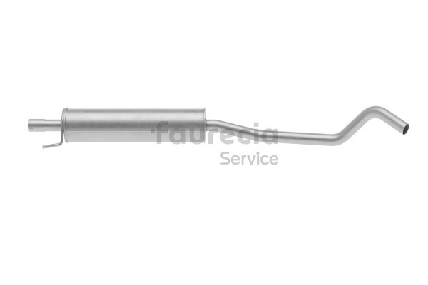 Faurecia FS40513 Mittelschalldämpfer Corsa C X01 1.4 16V (F08, F68) 90 PS Benzin 2003