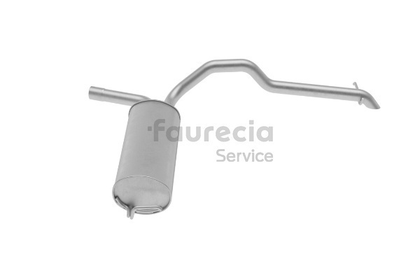 Faurecia FS40598 Einddemper OPEL Vivaro A Flatbed Vrachtwagen / Chassis (X83) 1.9 Di 82 Pk Diesel 2014