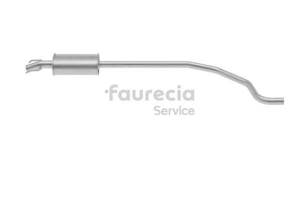 Faurecia FS40862 Forreste lyddæmper Corsa D 1.0 (L08) 60 HK Benzin 2012