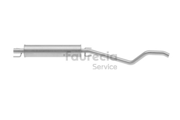 Faurecia FS40873 forreste lyddemper Astra H Stasjonsvogn 1.6 (L35) 105 hk Bensin 2007